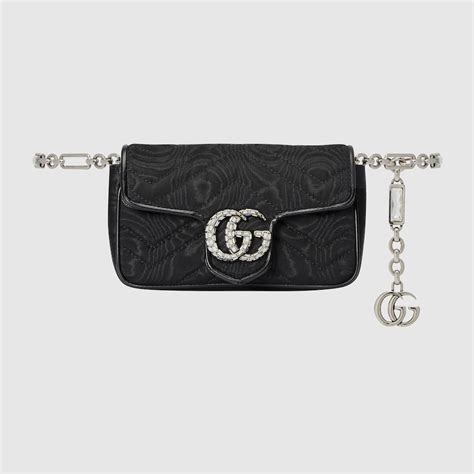 Marsupio Gucci GG Marmont Nero For Sale at 1stDibs